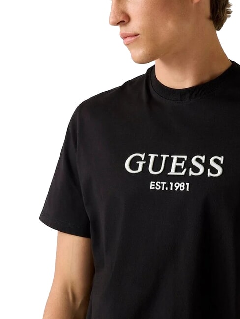 EMBROIDERY T-Shirt in cotone jetbla - T-shirt Uomo