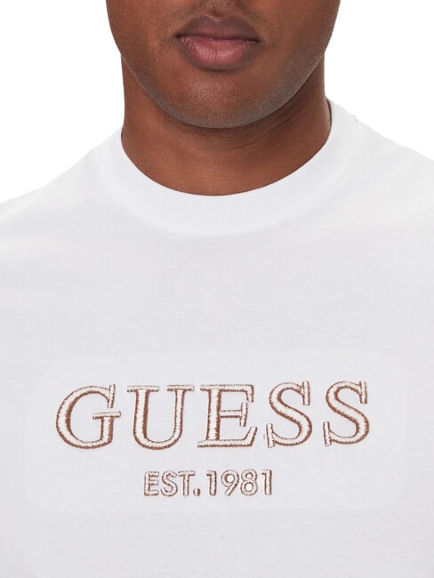 EMBROIDERY T-Shirt in cotone purwhite - T-shirt Uomo