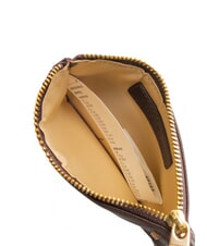 BIASIA EDA Portacarte piatto in pelle con zip prugna - Portafogli Donna - 3