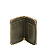 BIASIA EDA Portafoglio medio in pelle zip around muschio - Portafogli Donna - 2