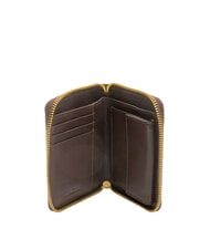 BIASIA EDA Portafoglio medio in pelle zip around moro - Portafogli Donna - 2