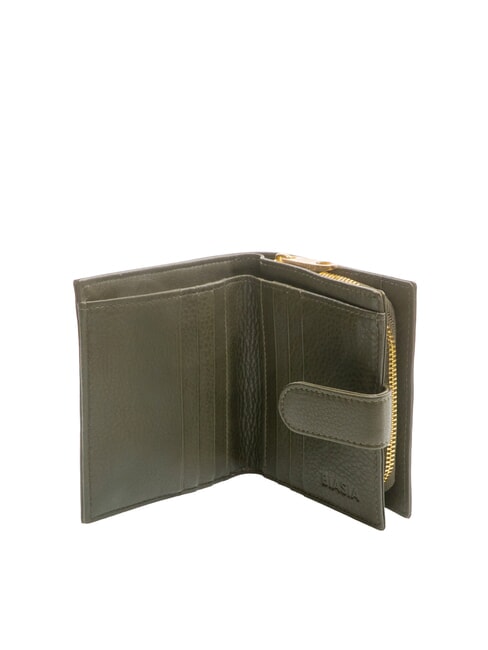 EDA Portafoglio compatto in pelle muschio - Portafogli Donna