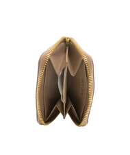 BIASIA EDA Portafoglio piccolo zip around in pelle taupe - Portafogli Donna - 2