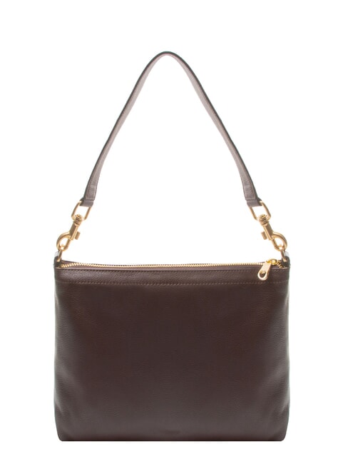 WEAVE SMALL Borsa a spalla piccola in pelle con tracolla prugna - Borse Donna