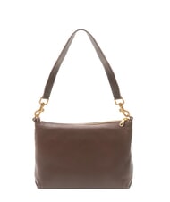 BIASIA WEAVE SMALL Borsa a spalla piccola in pelle con tracolla moro - Borse Donna - 3