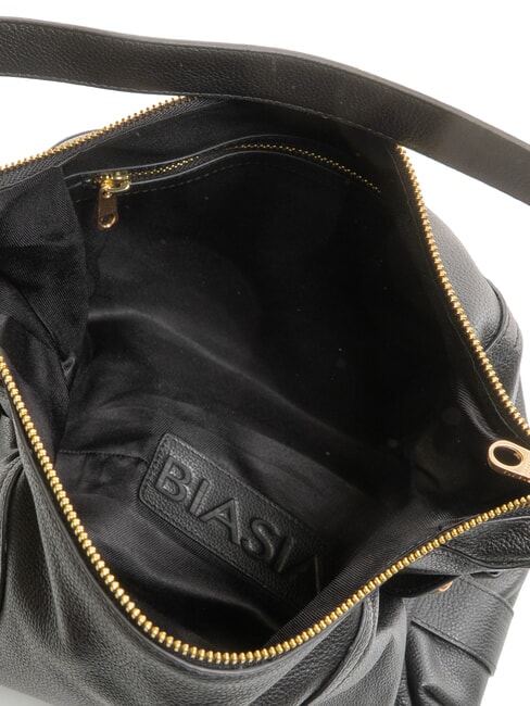 WEAVE Borsa sacca hobo in pelle nero - Borse Donna
