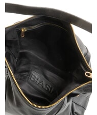 BIASIA WEAVE Borsa sacca hobo in pelle nero - Borse Donna - 4