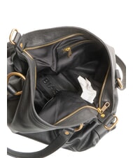 BIASIA WEAVE Borsa shopping in pelle con tracolla nero - Borse Donna - 5