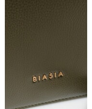 BIASIA NOVEAU Borsa a spalla in pelle con pattina muschio - Borse Donna - 4