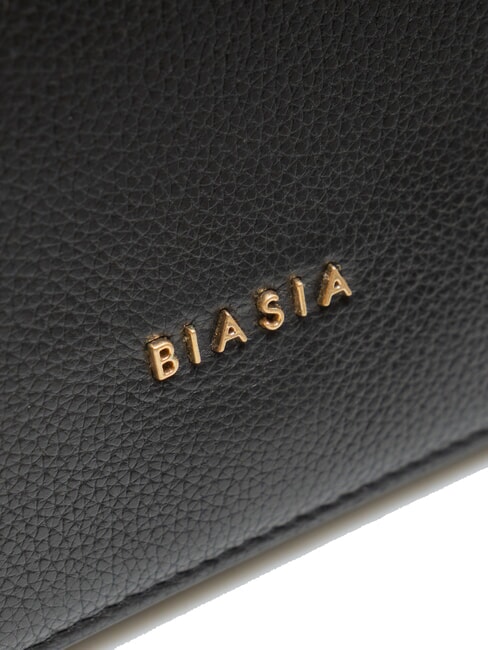 NOVEAU Borsa a spalla in pelle con pattina nero - Borse Donna