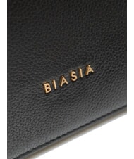 BIASIA NOVEAU Borsa a spalla in pelle con pattina nero - Borse Donna - 4