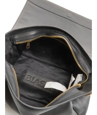 BIASIA NOVEAU Borsa a spalla in pelle con pattina nero - Borse Donna - 5