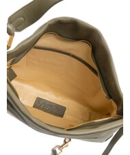 BIASIA NOVEAU Borsa sacca in pelle con tracolla muschio - Borse Donna - 5