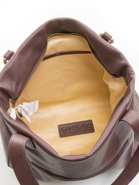 NOVEAU Borsa a spalla in pelle prugna - Borse Donna