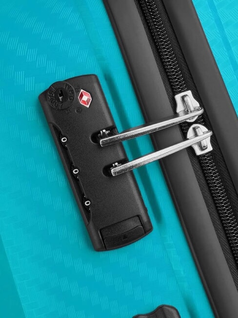 BINALONG Trolley bagaglio a mano espandibile verde acqua - Bagagli a mano