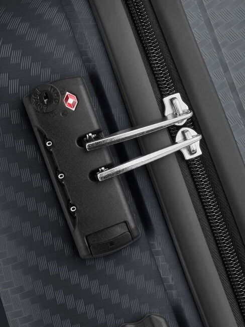 BINALONG Trolley slim bagaglio a mano nero - Bagagli a mano