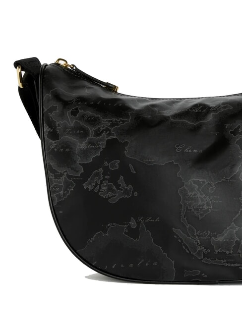 GEO SOFT BLACK Borsa a tracolla mezzaluna media Nero - Borse Donna