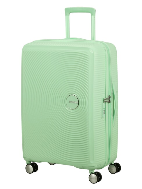SOUNDBOX SPINNER Trolley medio, espandibile pastel green - Trolley Rigidi