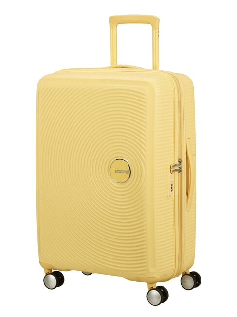 SOUNDBOX SPINNER Trolley medio, espandibile pastel yellow - Trolley Rigidi