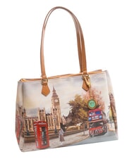 YNOT YESBAG Borsa a spalla stampata london street - Borse Donna - 2