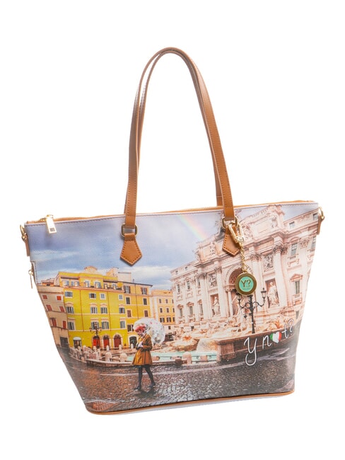 YESBAG  Borsa shopping media rainbow rome - Borse Donna