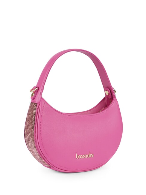 KIM Borsa sottobraccio con maglia metallica fuxia - Borse Donna