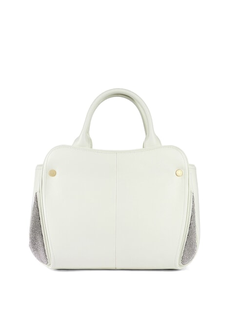 KIM Borsa media con inserti maglia metallica bianco - Borse Donna