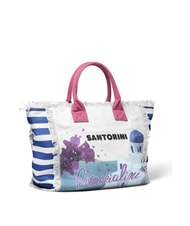 BRACCIALINI SUMMER Borsa tote in canvas con stampa santorini - Borse Donna - 2