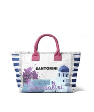 BRACCIALINI SUMMER Borsa mare in canvas, con stampa santorini - Borse Donna - 3