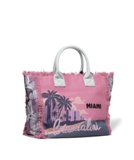BRACCIALINI SUMMER Borsa mare in canvas, con stampa miami - Borse Donna - 2
