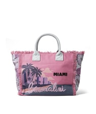 BRACCIALINI SUMMER Borsa mare in canvas, con stampa miami - Borse Donna - 3