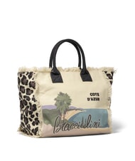 BRACCIALINI SUMMER Borsa tote in canvas con stampa cote d"azur - Borse Donna - 2