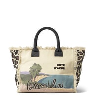 BRACCIALINI SUMMER Borsa mare in canvas, con stampa cote d"azur - Borse Donna - 3