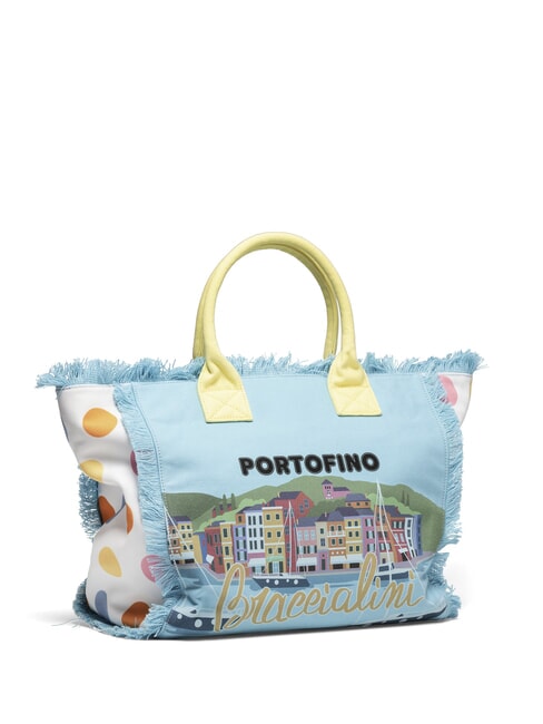 SUMMER Borsa tote in canvas con stampa portofino - Borse Donna