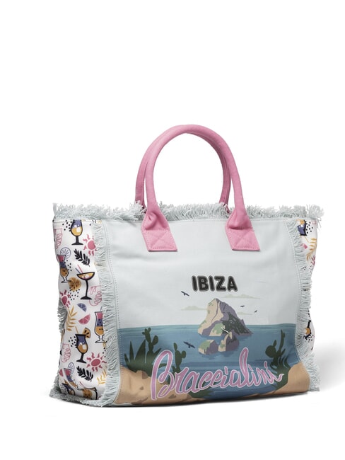 SUMMER Borsa mare in canvas, con stampa ibiza - Borse Donna