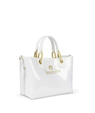 BRACCIALINI BETH JELLY Borsa a mano piccola lucida con pouch bianco - Borse Donna - 3