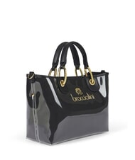 BRACCIALINI BETH JELLY Borsa a mano piccola lucida con pouch nero - Borse Donna - 3
