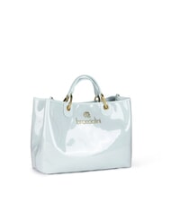 BRACCIALINI BETH JELLY Borsa a mano piccola lucida con pouch celeste - Borse Donna - 3