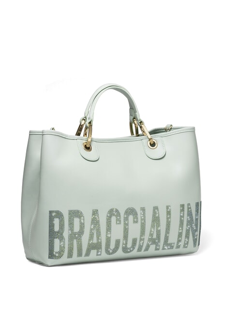 BETH SPECIAL Borsa grande a mano con pochette celeste - Borse Donna