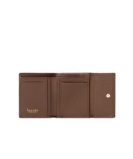 BRACCIALINI BASIC Portafoglio piccolo in pelle con patta marrone - Portafogli Donna - 2