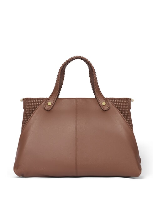 NAOMI Borsa a mano in pelle con tracolla marrone - Borse Donna