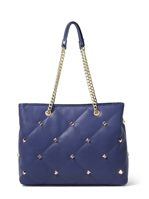 QUILT Borsa shopping a spalla manici catena blu - Borse Donna