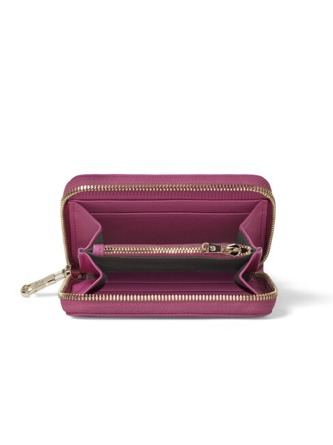 BASIC Portafoglio piccolo in pelle zip around rosso - Portafogli Donna