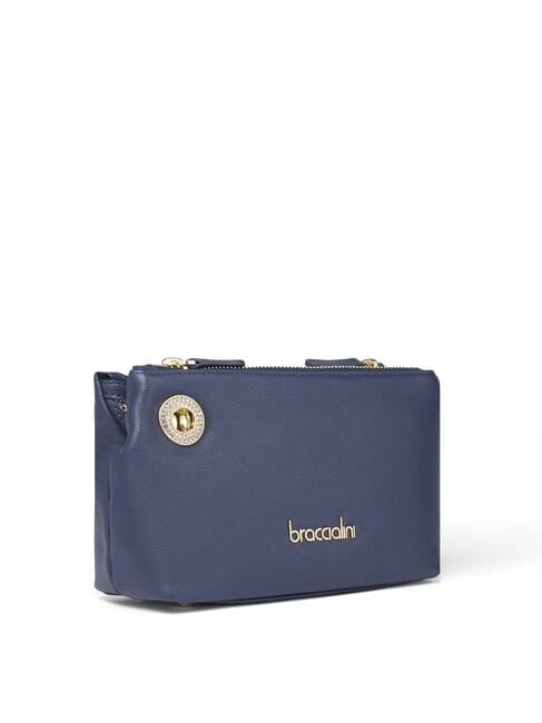 NORA Borsa piccola in pelle a tracolla blu - Borse Donna