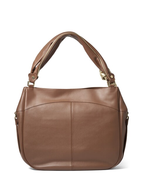 GRETA Borsa a spalla in pelle marrone - Borse Donna
