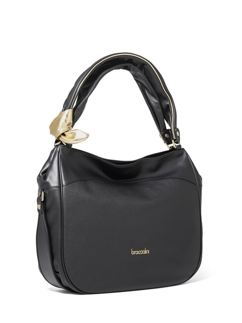 GRETA Borsa a spalla in pelle nero - Borse Donna
