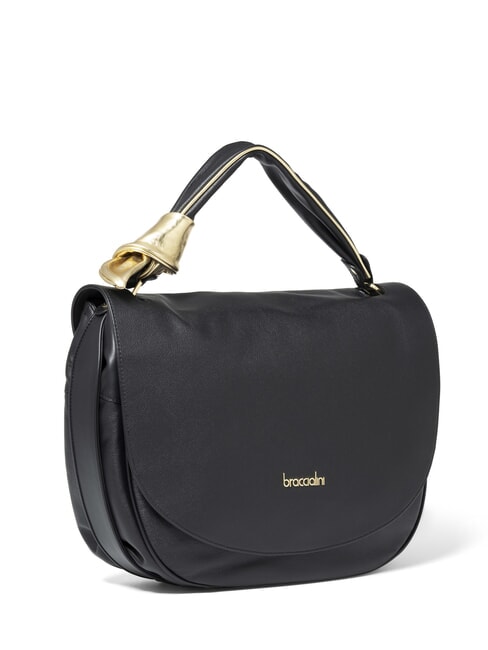 GRETA Borsa in pelle con tracolla nero - Borse Donna