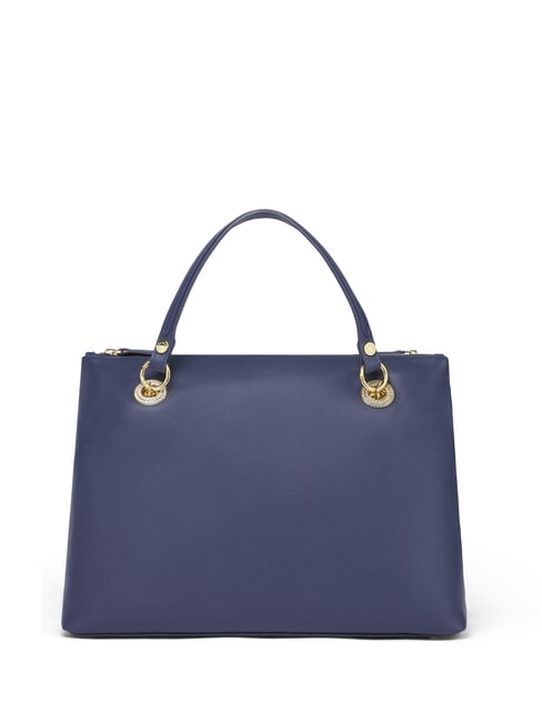 NORA Borsa a mano in pelle con tracolla blu - Borse Donna