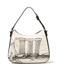 BRACCIALINI CARTOLINE SINGAPORE Borsa hobo con tracolla multi - Borse Donna - 3