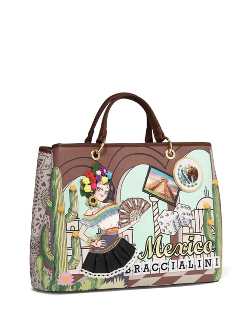 CARTOLINE MEXICO Borsa a mano con tracolla multi - Borse Donna